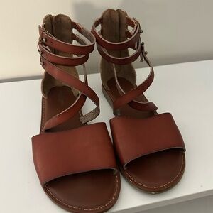 Women's Brown Leather Sandals